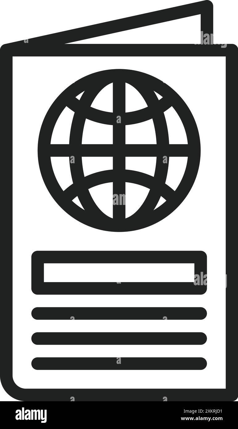 Passport icon vector image. Suitable for mobile application web application and print media. Stock Vector