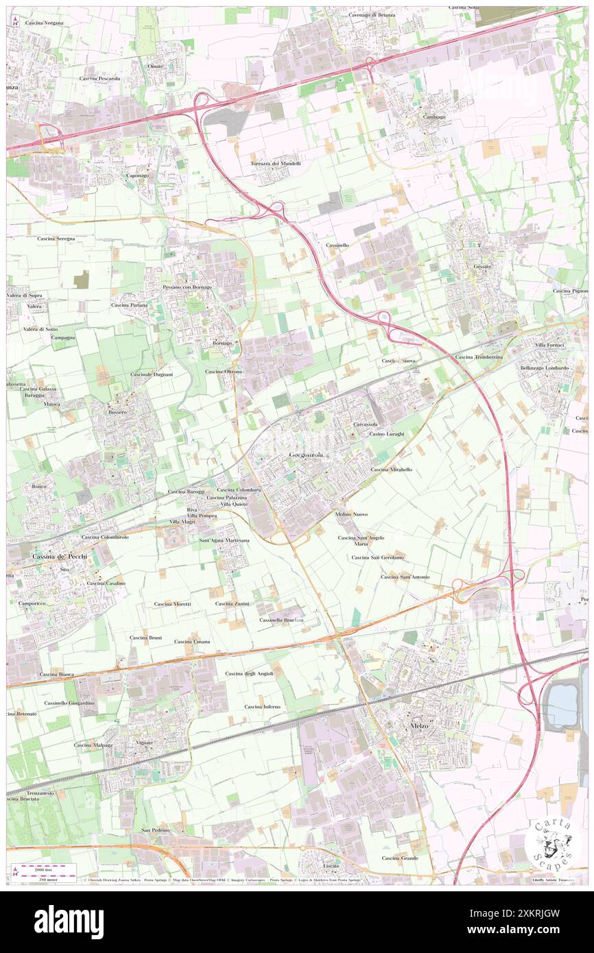 Sala Argentia, Città metropolitana di Milano, IT, Italy, Lombardy, N 45 31' 57'', N 9 24' 11'', map, Cartascapes Map published in 2024. Explore Cartascapes, a map revealing Earth's diverse landscapes, cultures, and ecosystems. Journey through time and space, discovering the interconnectedness of our planet's past, present, and future. Stock Photo