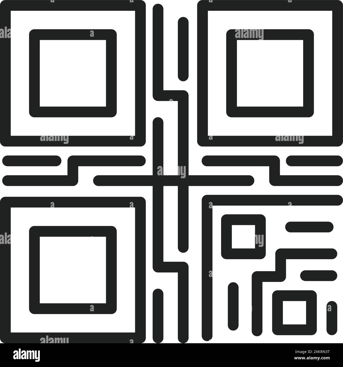 Qr Code icon vector image. Suitable for mobile application web application and print media. Stock Vector