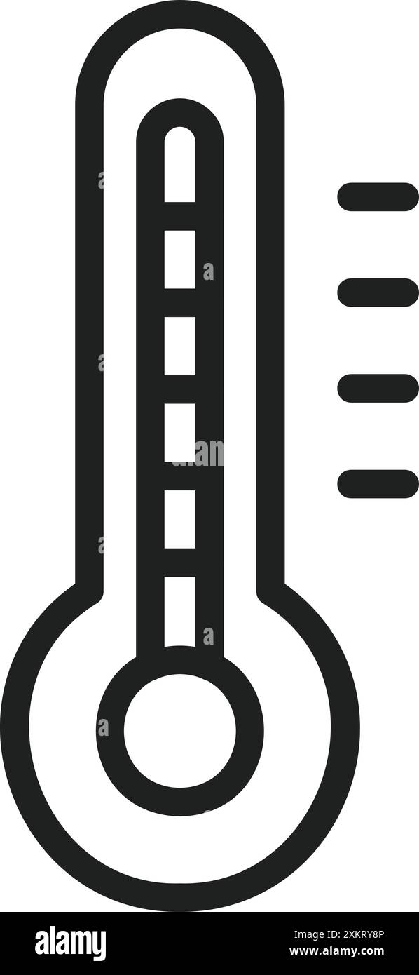 Thermometer icon vector image. Suitable for mobile application web application and print media. Stock Vector