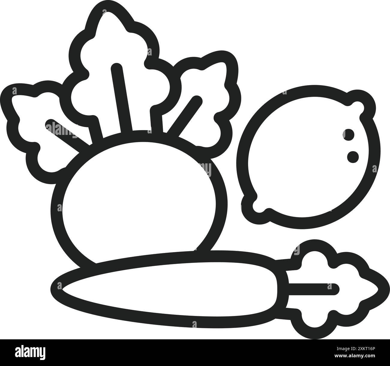 Vegetables icon vector image. Suitable for mobile application web application and print media. Stock Vector
