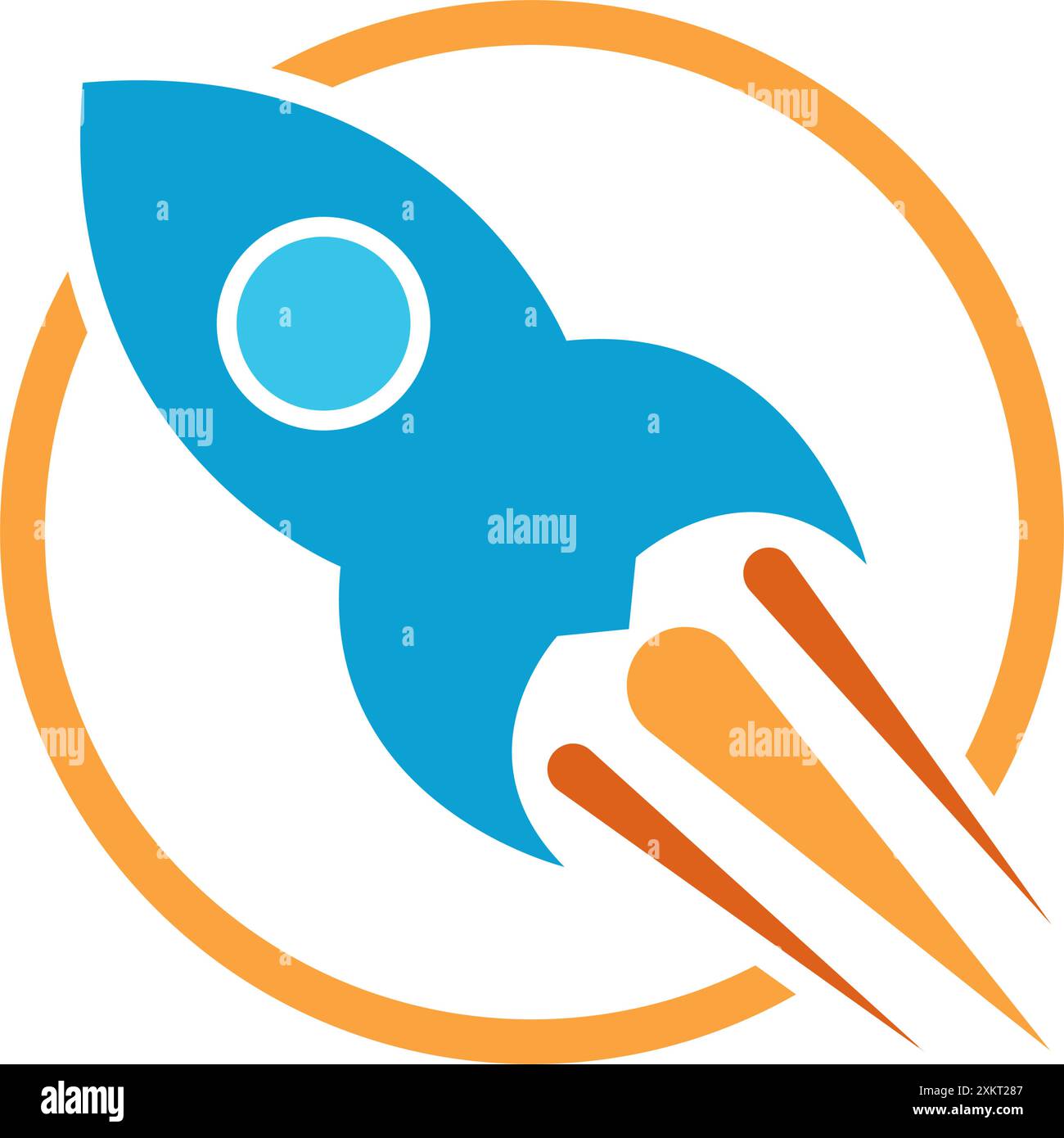 Rocket logo icon design template Stock Vector