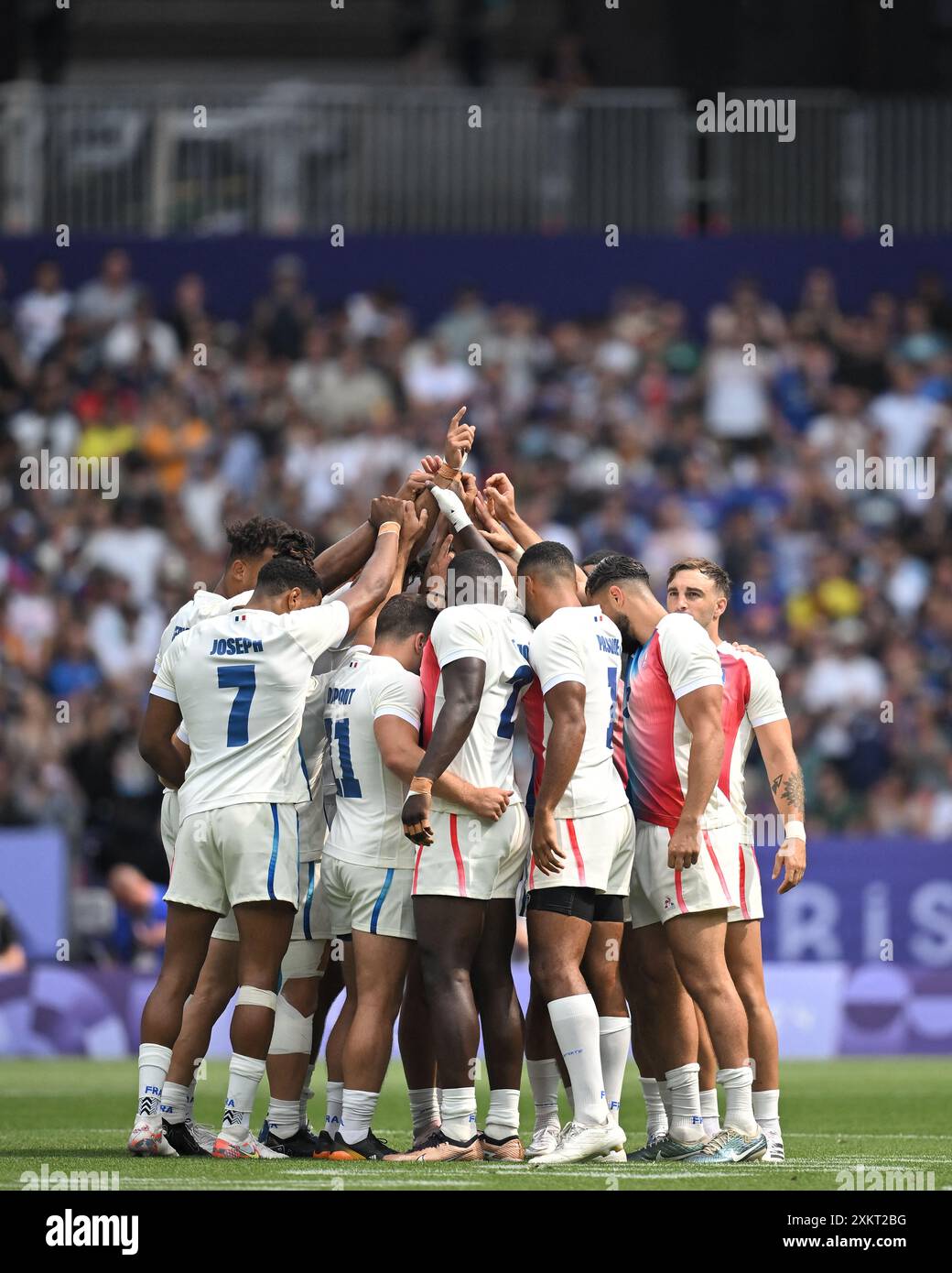 Paris, France. 15th Oct, 2022. French team during the Rugby Sevens men ...