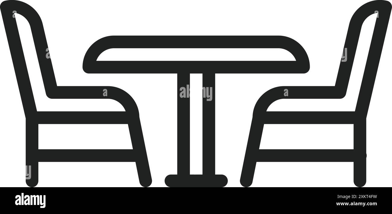 Chairs icon vector image. Suitable for mobile application web application and print media. Stock Vector