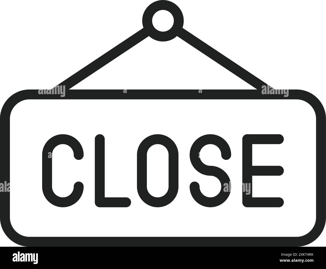Closed Sign icon vector image. Suitable for mobile application web application and print media. Stock Vector