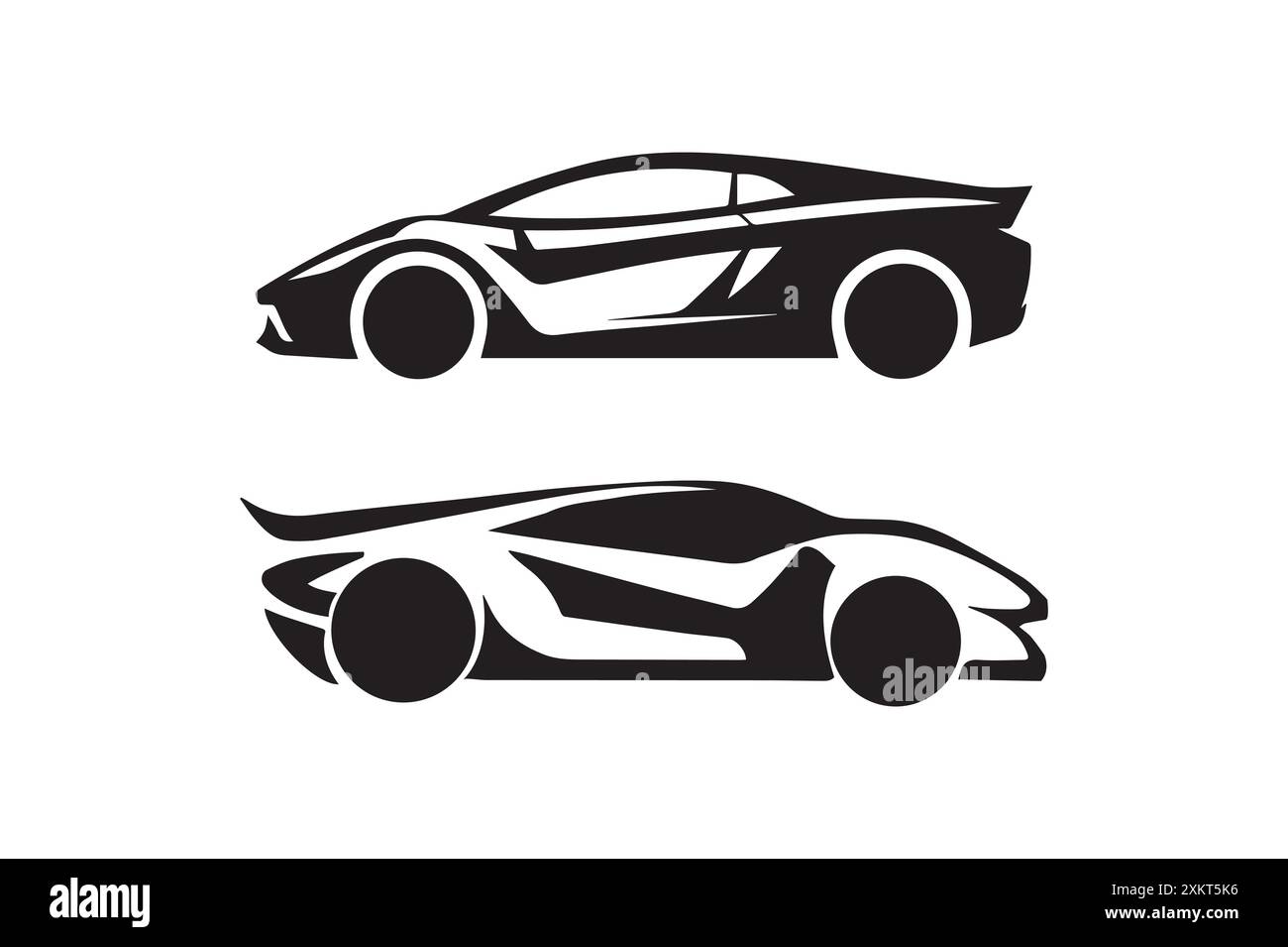 Car Automatic Vector Black self driving electric Stock Vector Images - Alamy