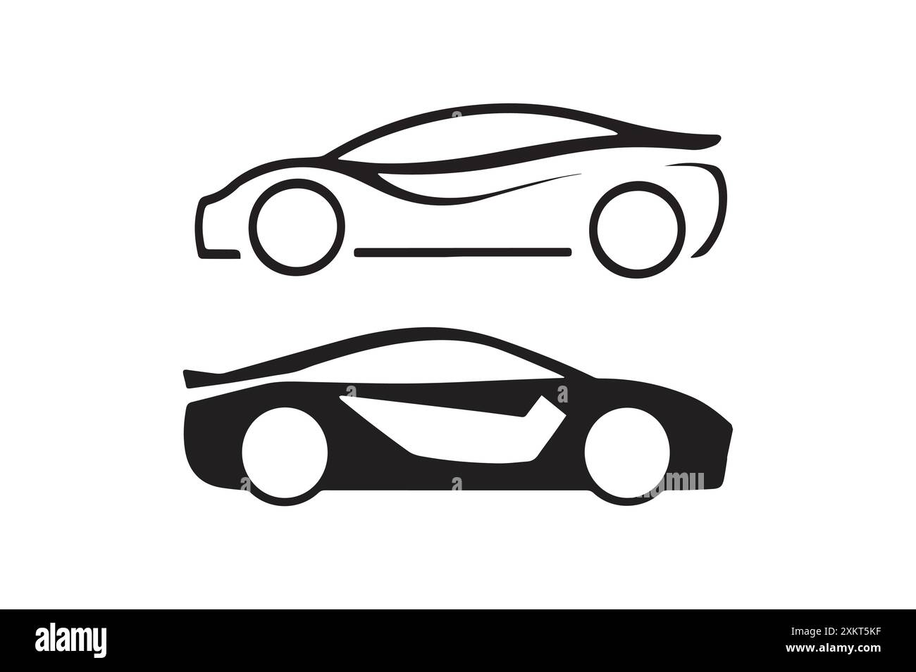 The car as art Stock Vector Images - Alamy