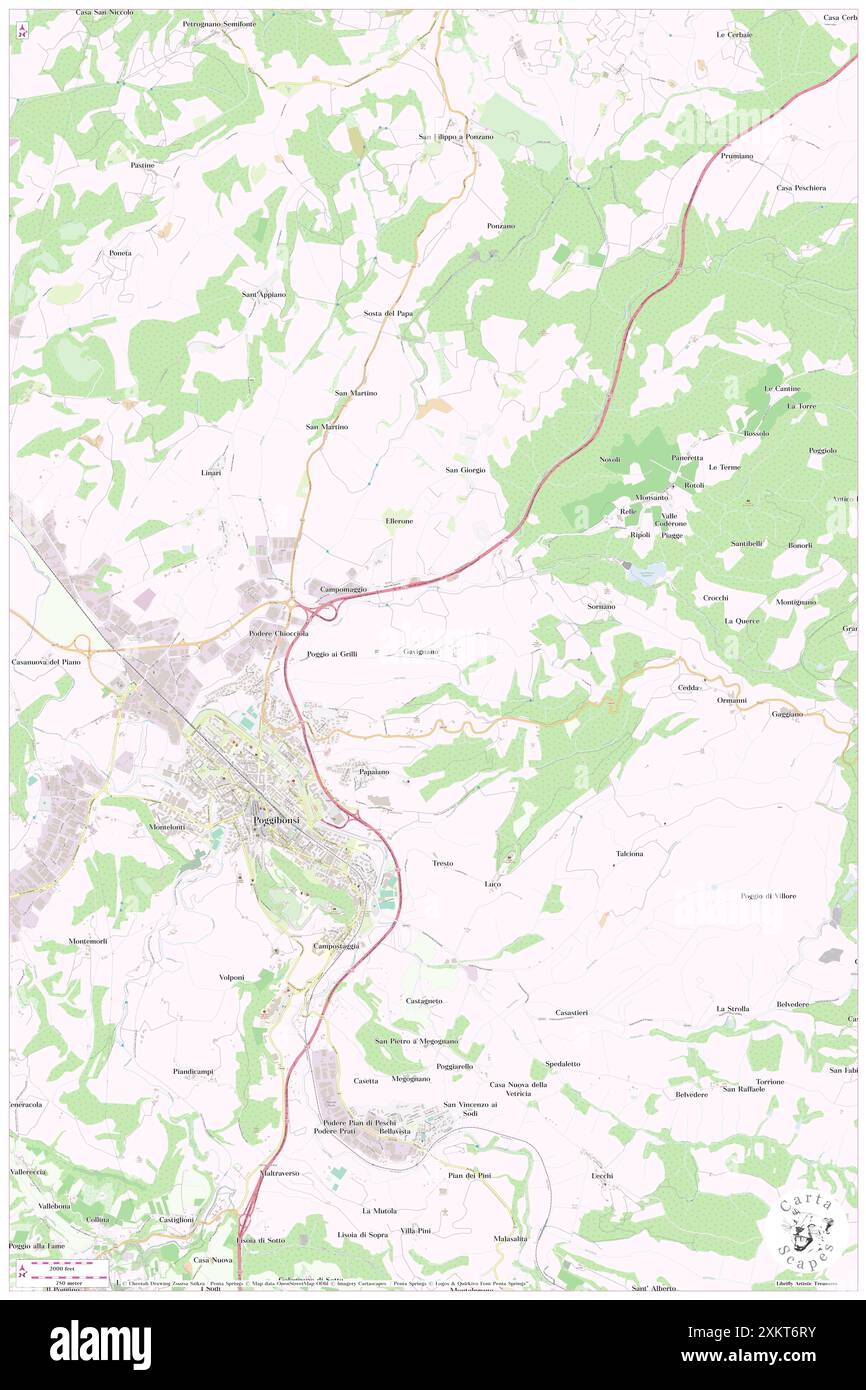 Gavignano, Provincia di Siena, IT, Italy, Tuscany, N 43 28' 56'', N 11 10' 2'', map, Cartascapes Map published in 2024. Explore Cartascapes, a map revealing Earth's diverse landscapes, cultures, and ecosystems. Journey through time and space, discovering the interconnectedness of our planet's past, present, and future. Stock Photo