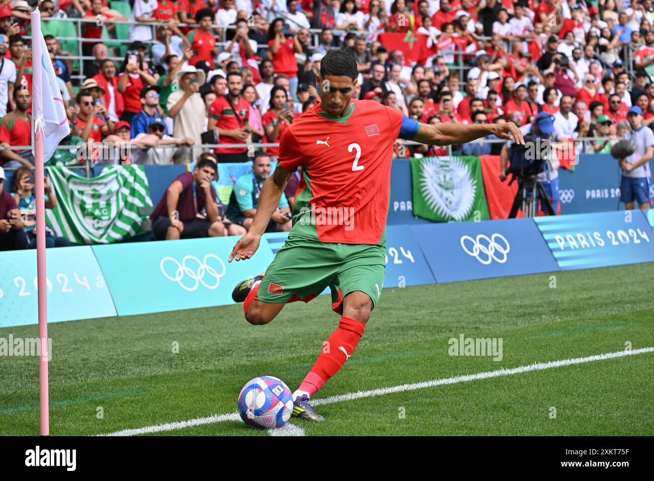 Achraf Hakimi of Morocco during the Football, Men's Group B, between