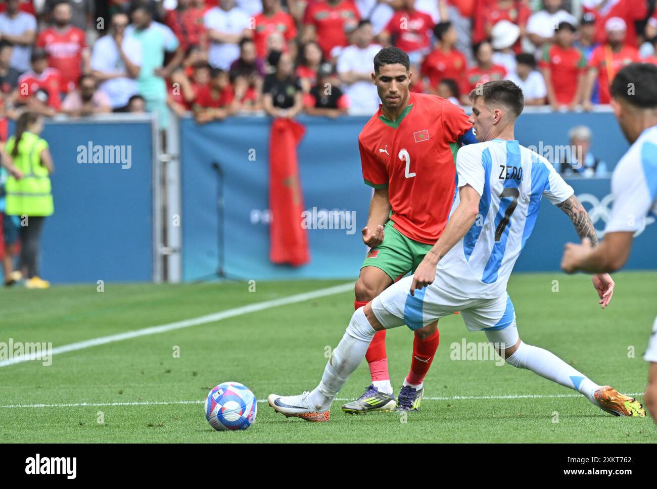 Achraf Hakimi of Morocco during the Football, Men's Group B, between