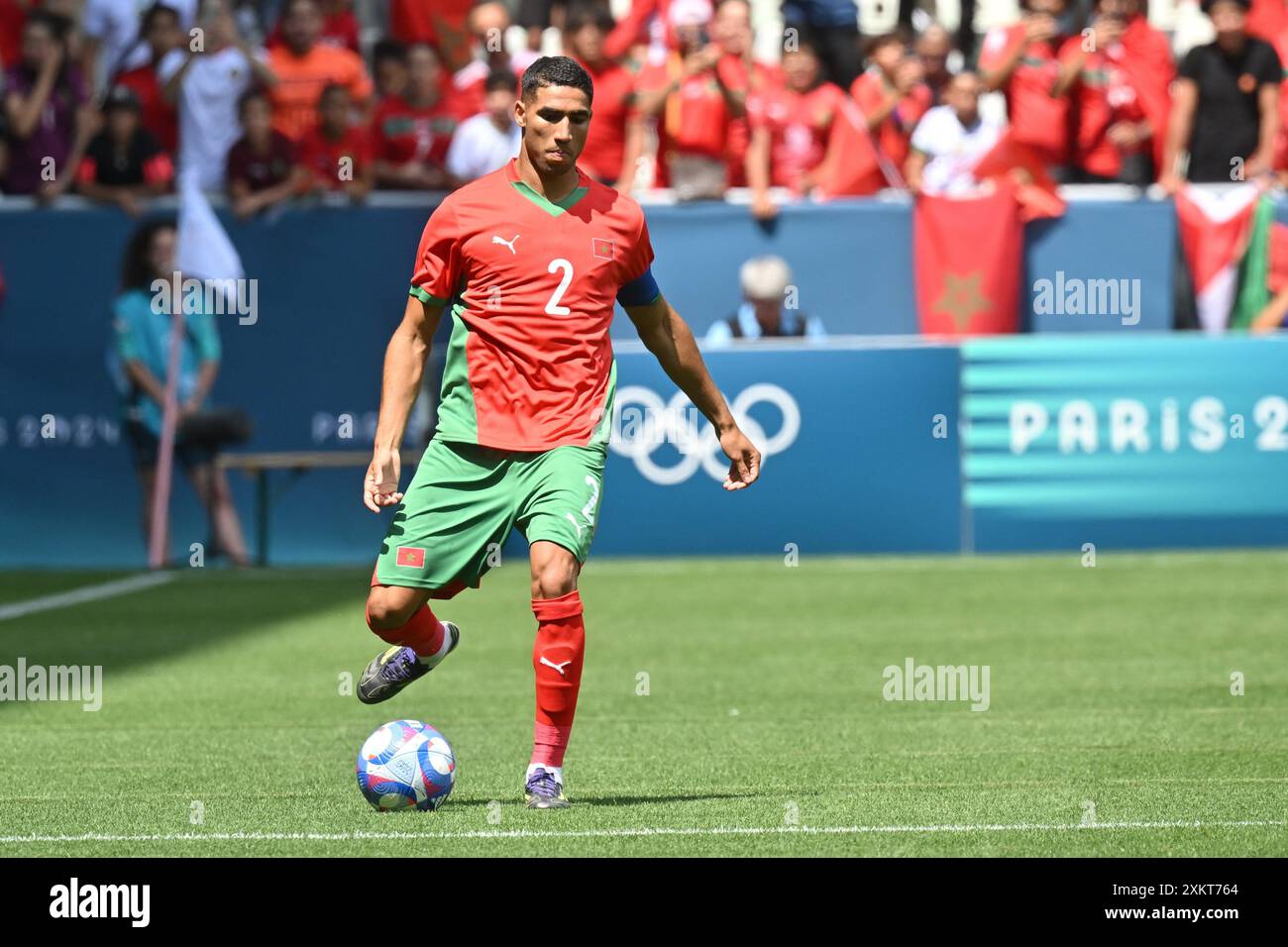 Achraf Hakimi of Morocco during the Football, Men's Group B, between