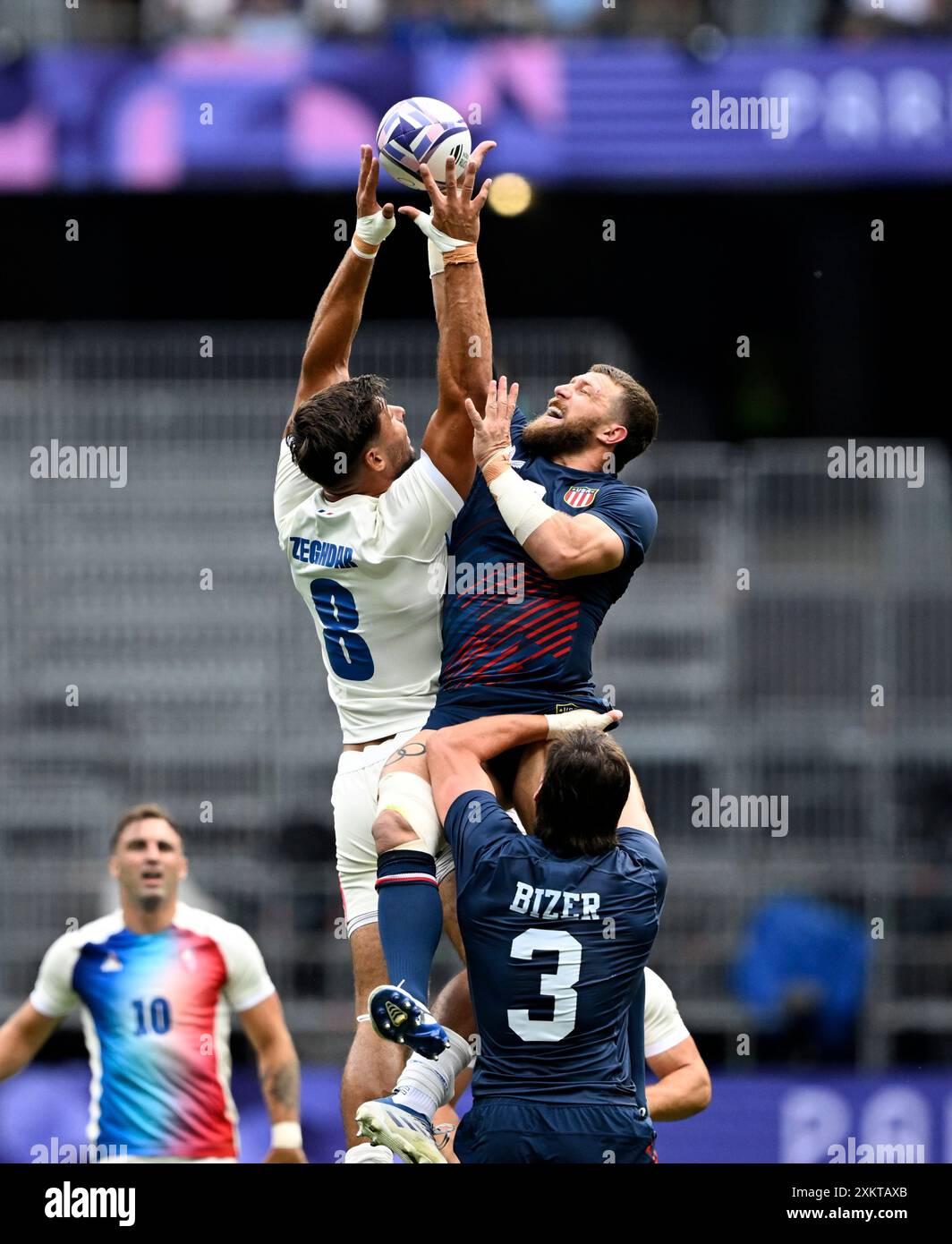 Paris-France, July 24, 2024, Paris2024 Olympic Games, Rugby, match ...