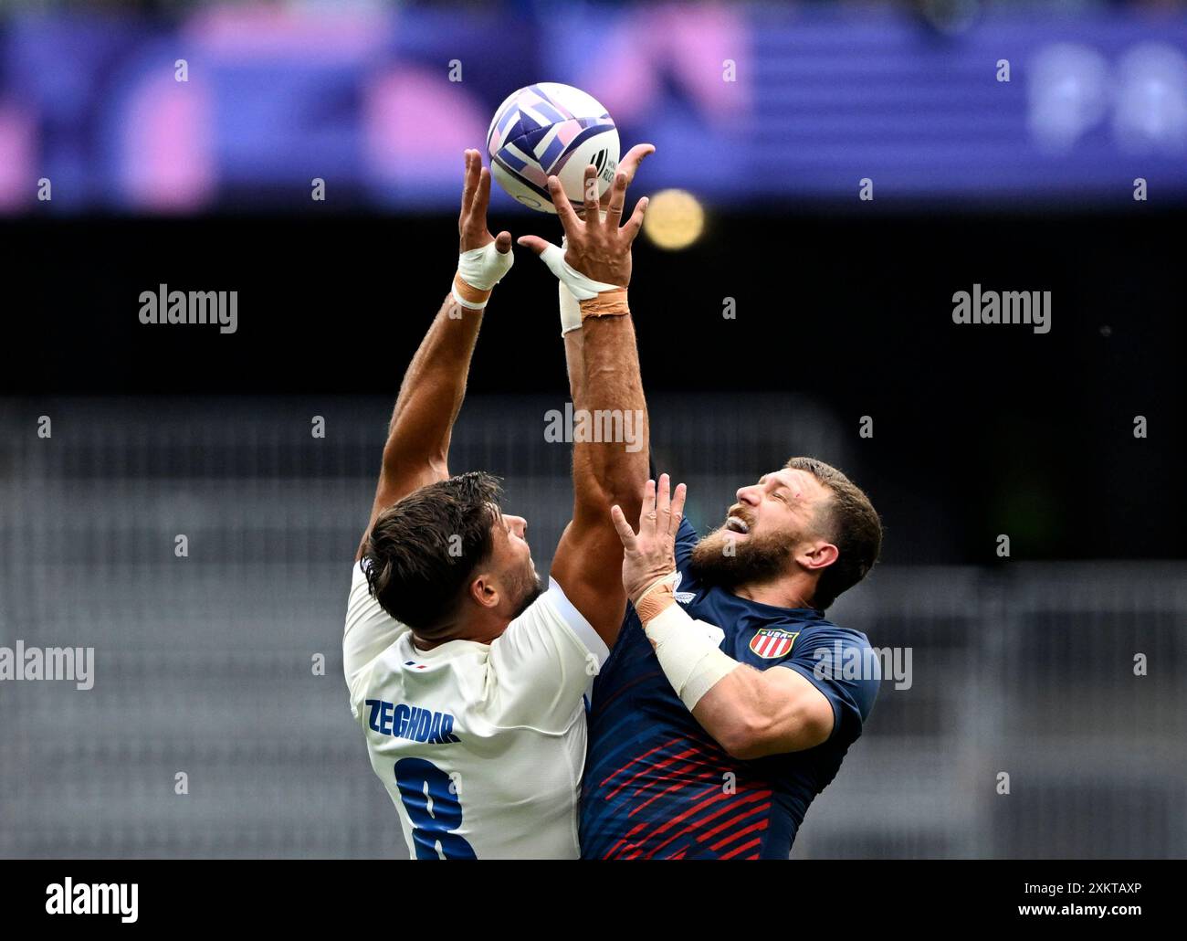 Paris-France, July 24, 2024, Paris2024 Olympic Games, Rugby, match ...