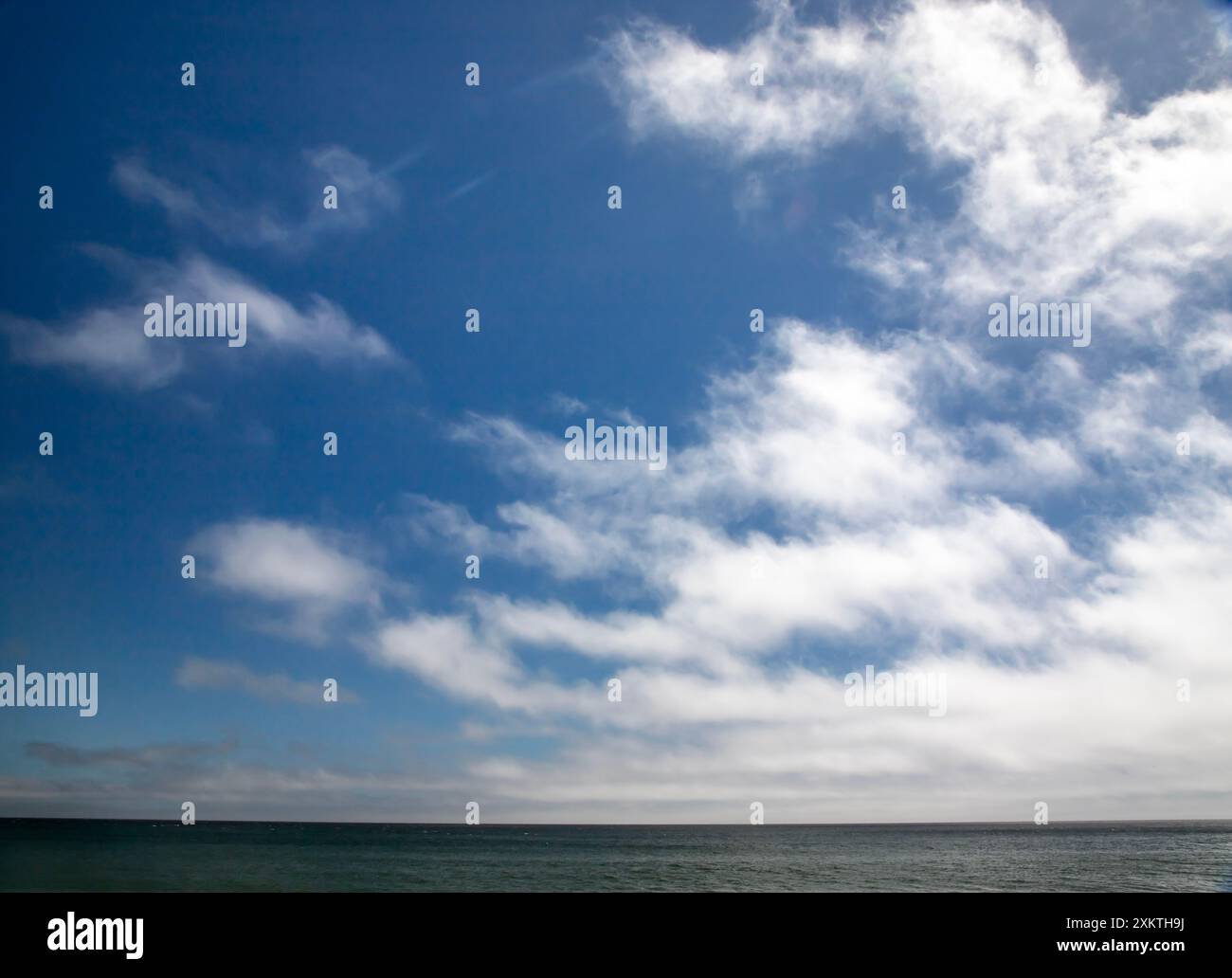 Limontour Beach along Point Reyes National Seashore in Marin County features a wide sandy beach, dunes, and a scenic Pacific Ocean view. - Stock Image