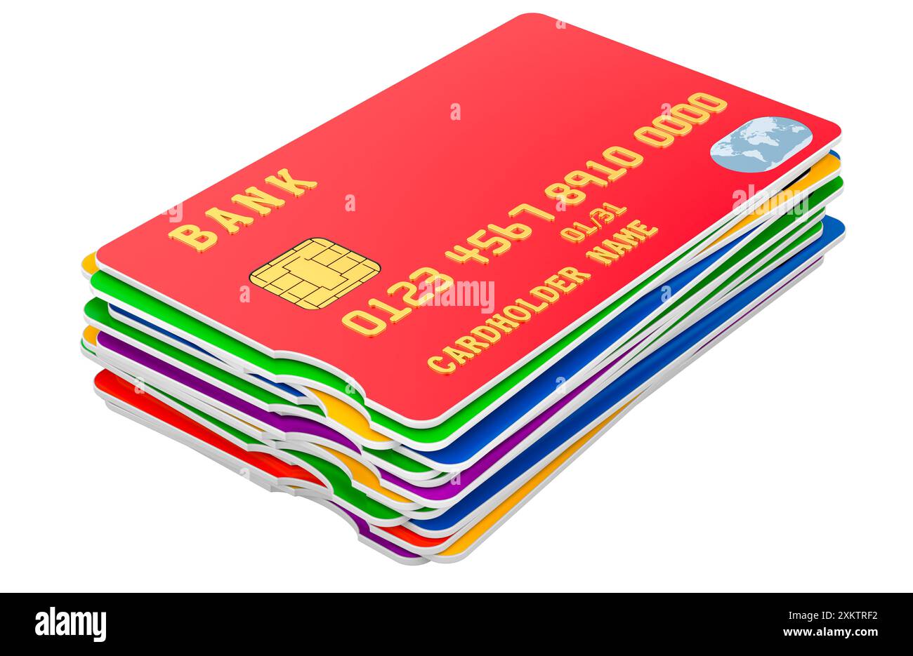 Security credit cards pile hi-res stock photography and images - Alamy