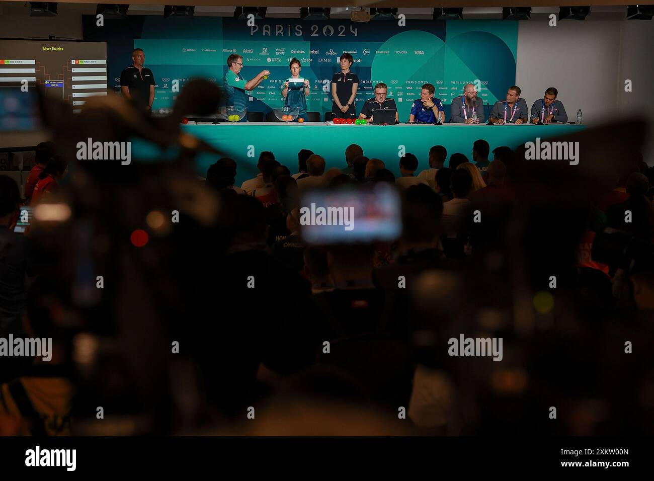 Paris, France. 24th July, 2024. The draw ceremony of table tennis of ...