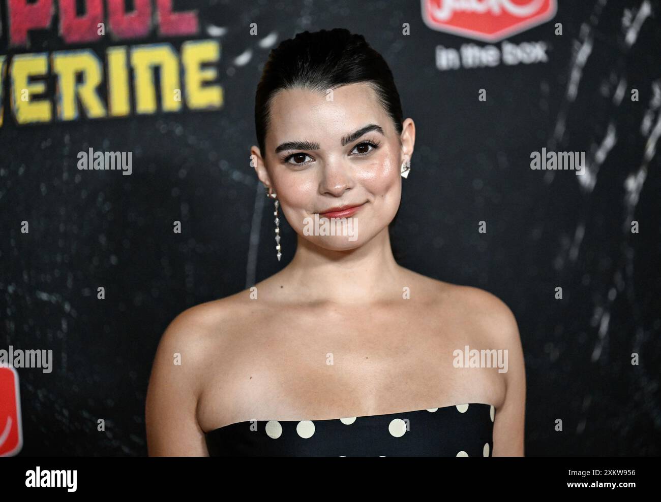 Brianna Hildebrand attends the world premiere of Marvel Studios