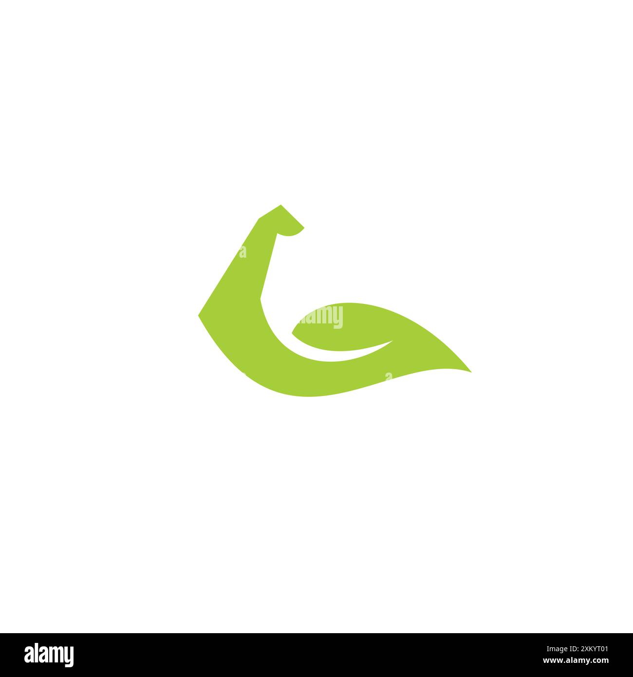 Strong Hand Leaf Logo vector Illustration Stock Vector Image & Art - Alamy