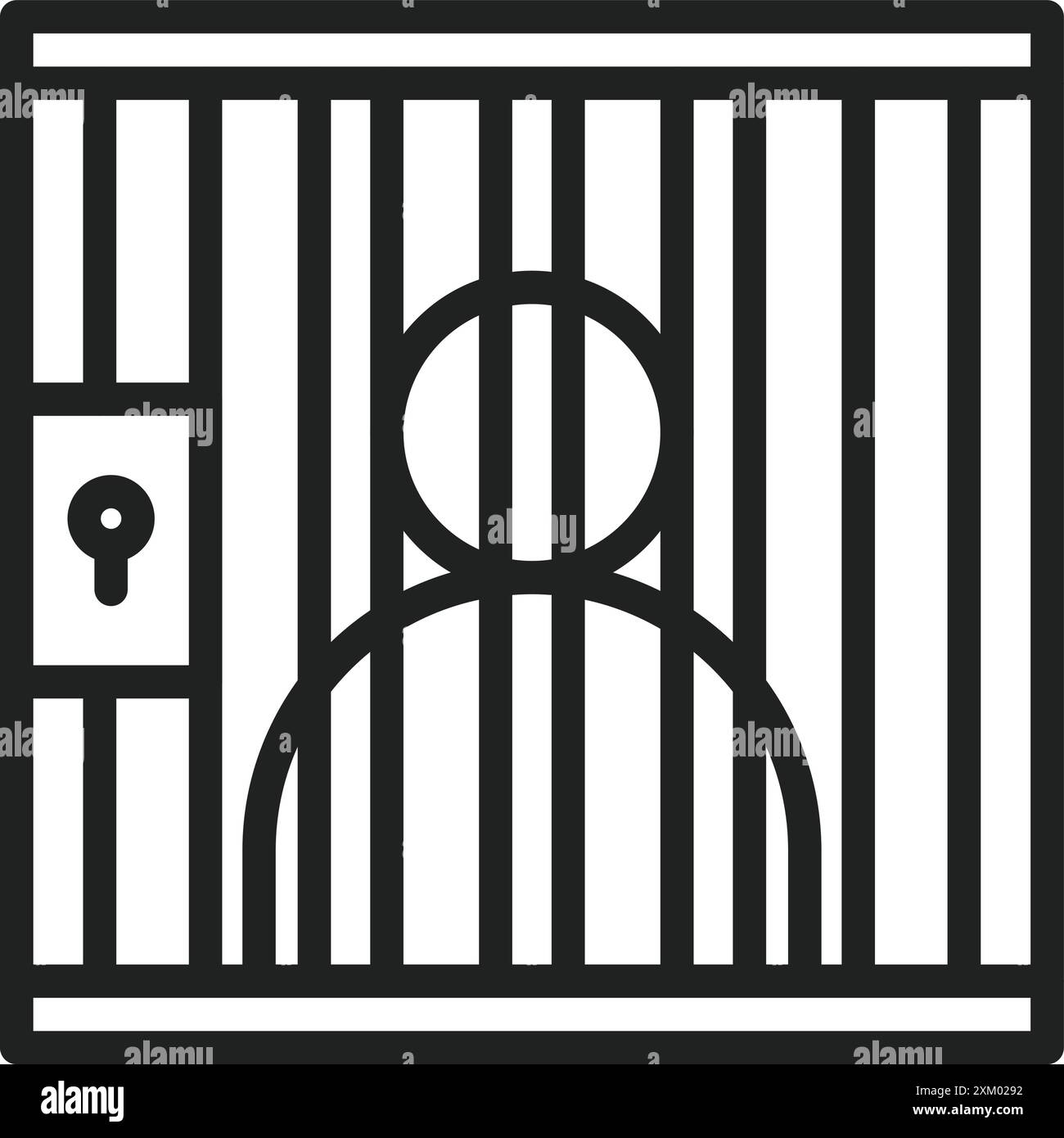 Jail icon vector image. Suitable for mobile application web application and print media. Stock Vector