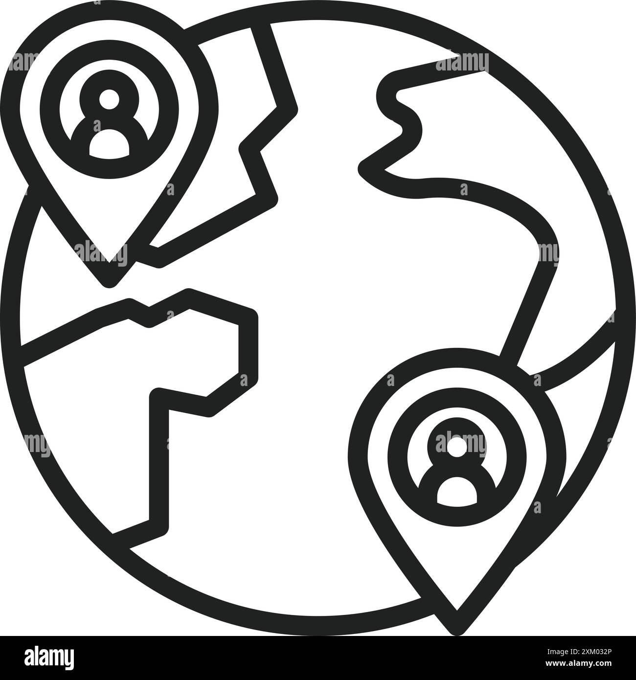 Migration icon vector image. Suitable for mobile application web application and print media. Stock Vector