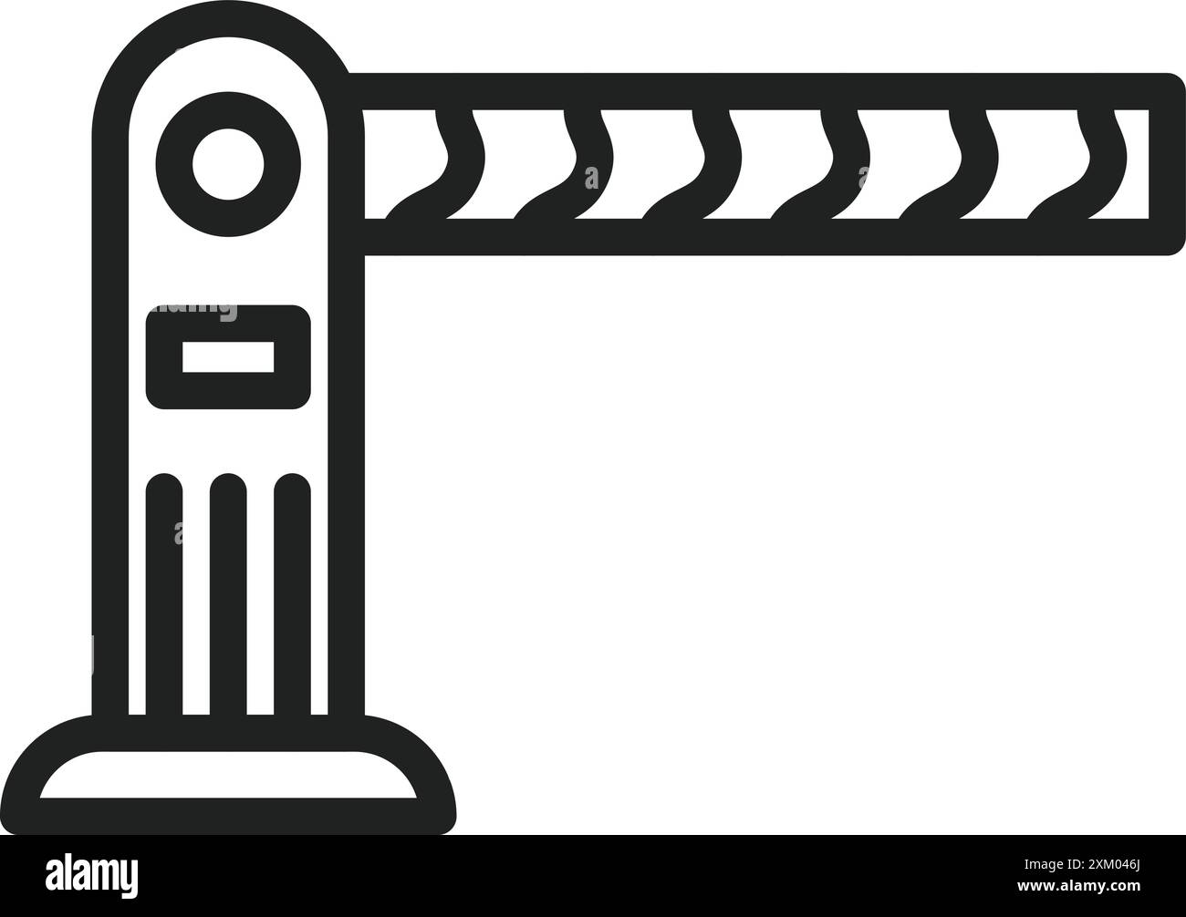 Parking Barrier icon vector image. Stock Vector
