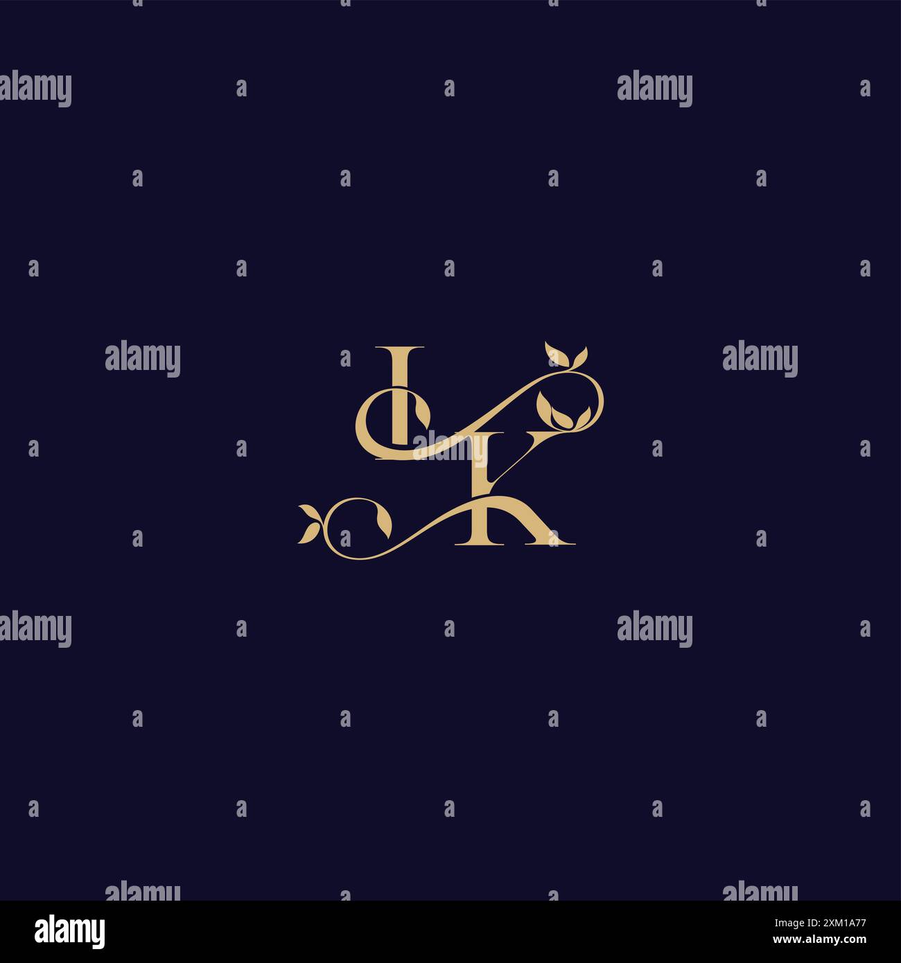 wedding initial beauty leaf monogram logo letter organic and elegant ...