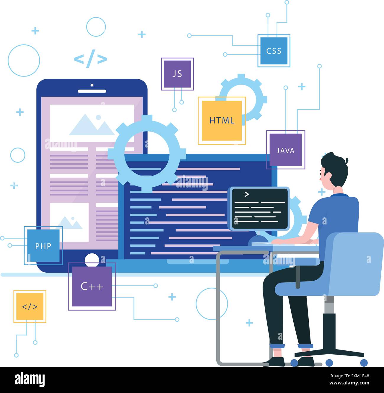 Software engineer programme Cut Out Stock Images & Pictures - Alamy
