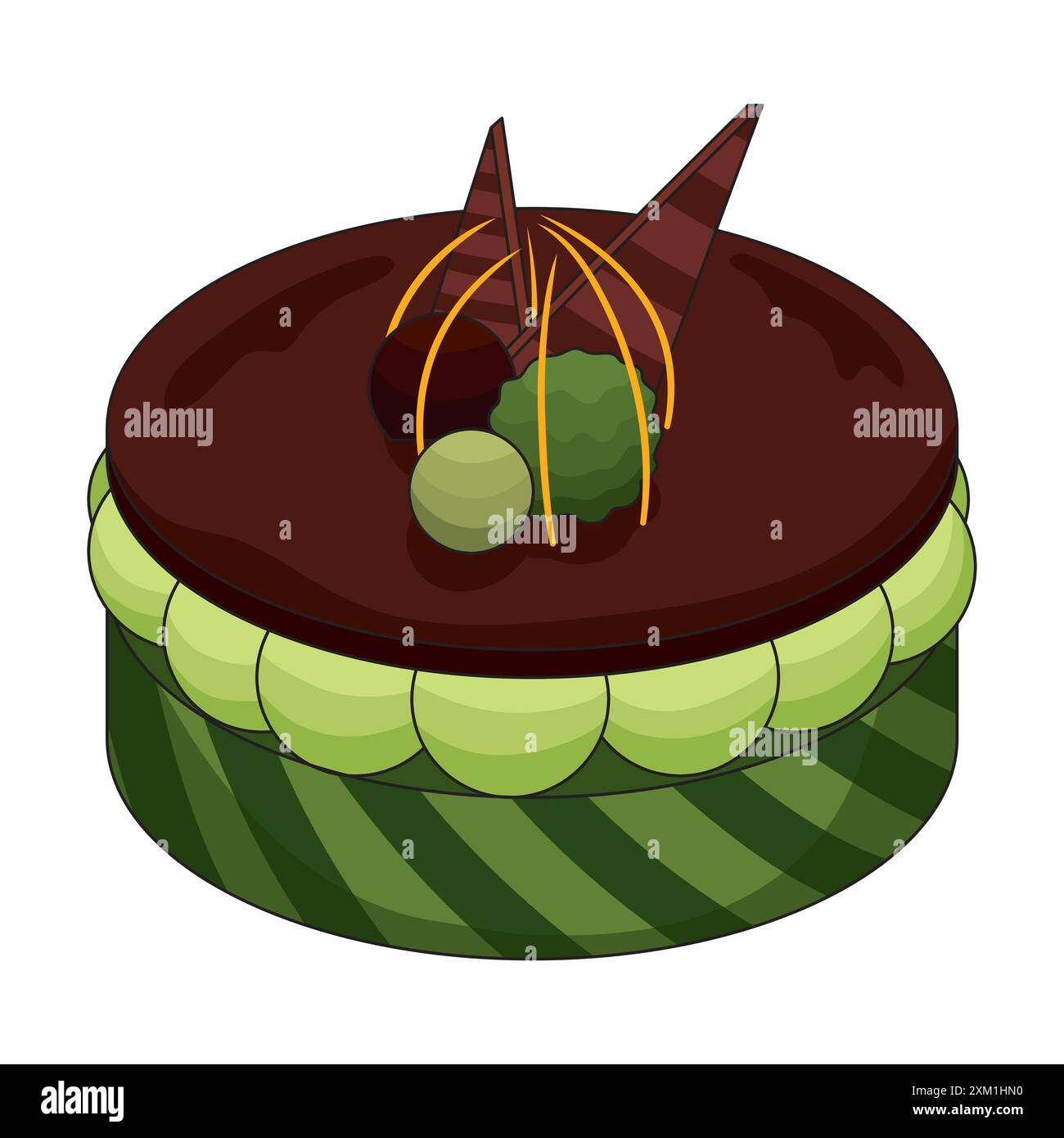 Dessert elegant cake Stock Vector Images - Alamy