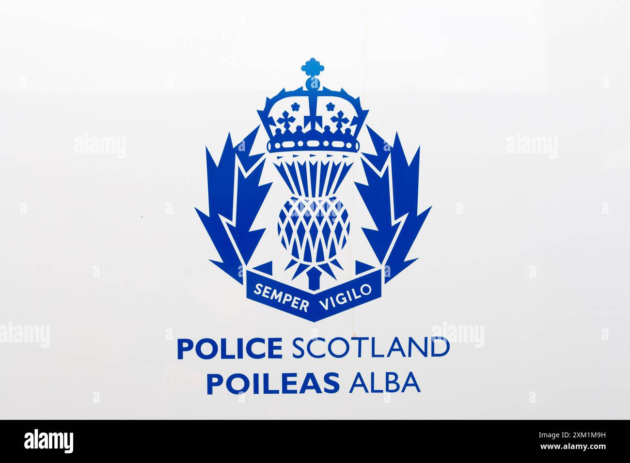 Police Scotland Logo Detail Of The Police Scotland Logo Stock Photo