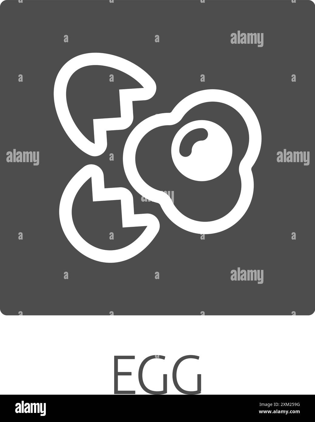 Egg Food Icon Concept Stock Vector