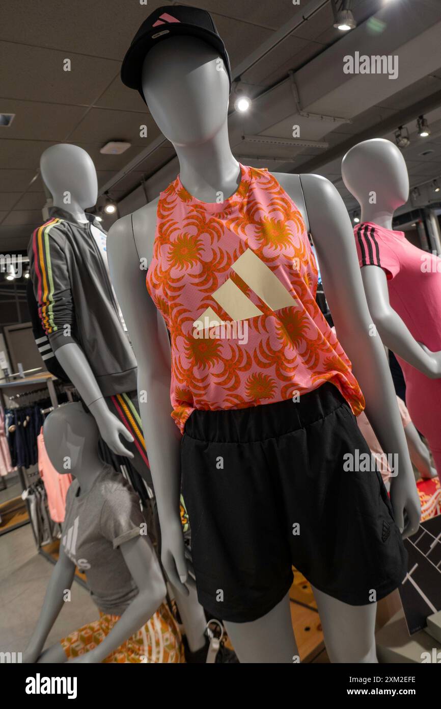 Women s activewear display in Macy s flagship department store at Herald Square New York City USA 2024 Stock Photo Alamy