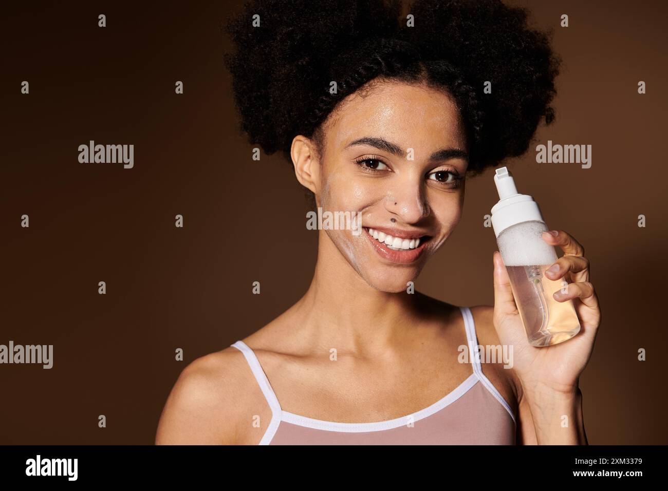 Beautiful woman face wash hi-res stock photography and images - Alamy