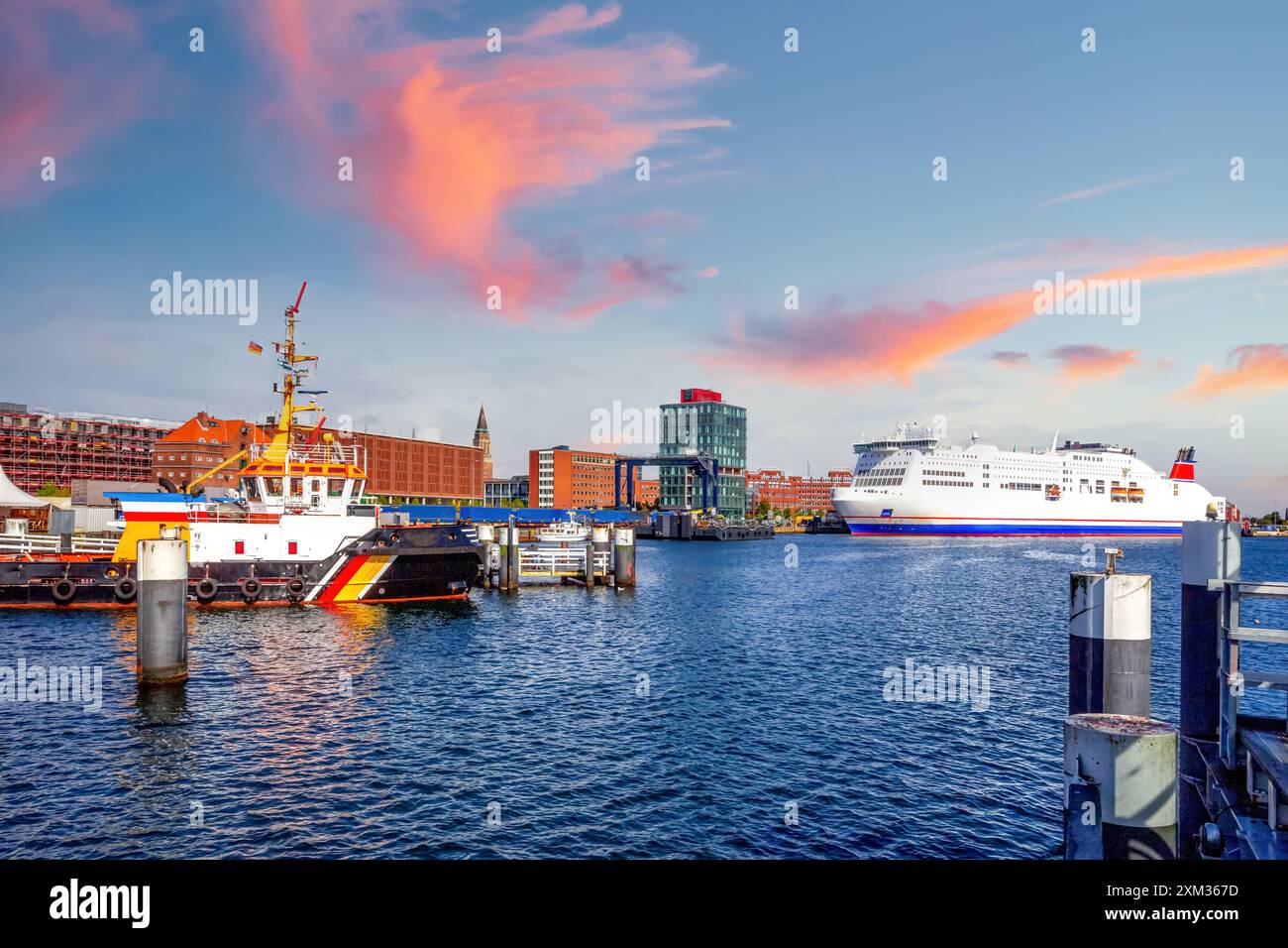 Port of Kiel, Germany Stock Photo