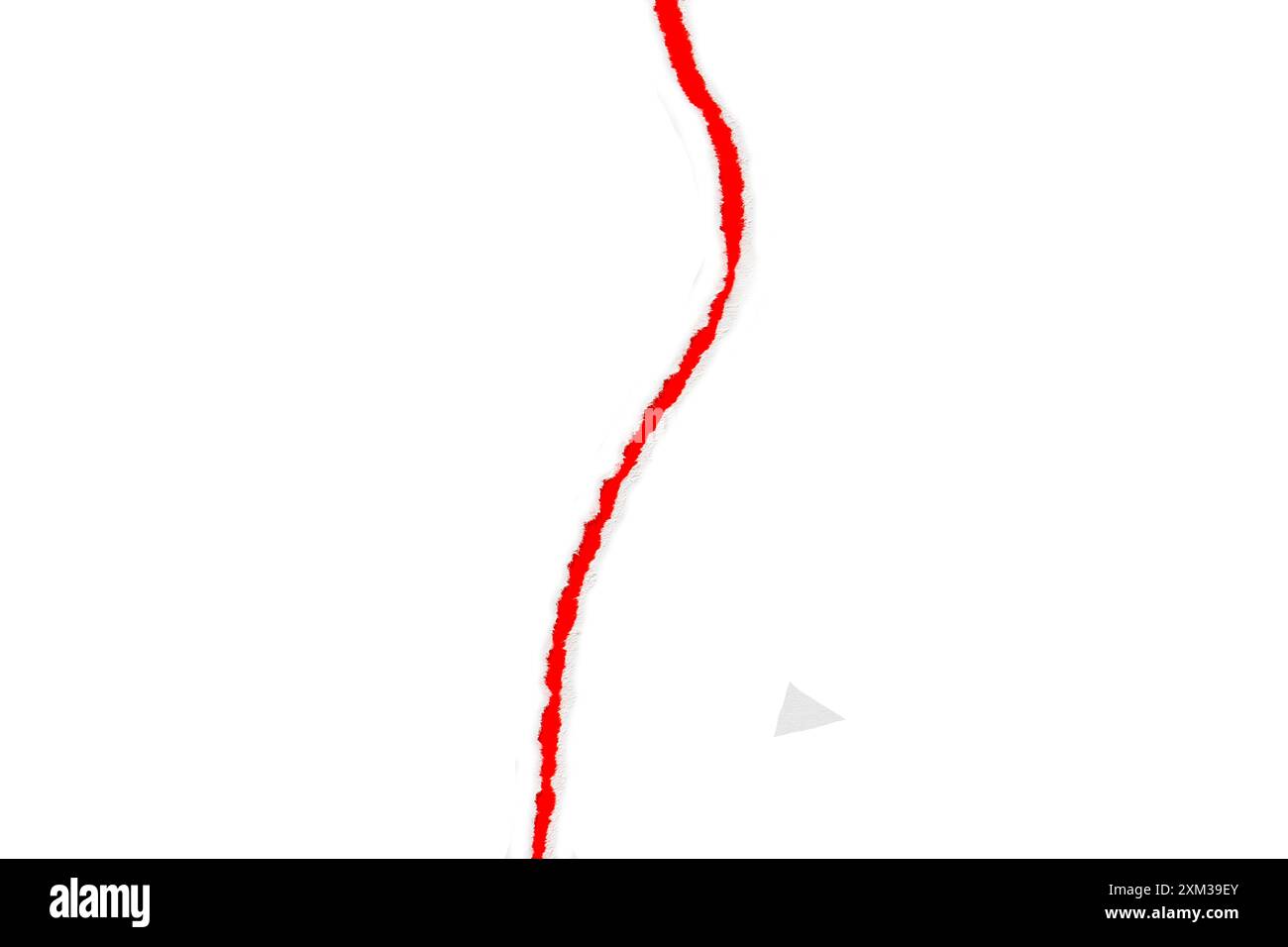 papier riss; gerissener hintergrund rot Stock Photo