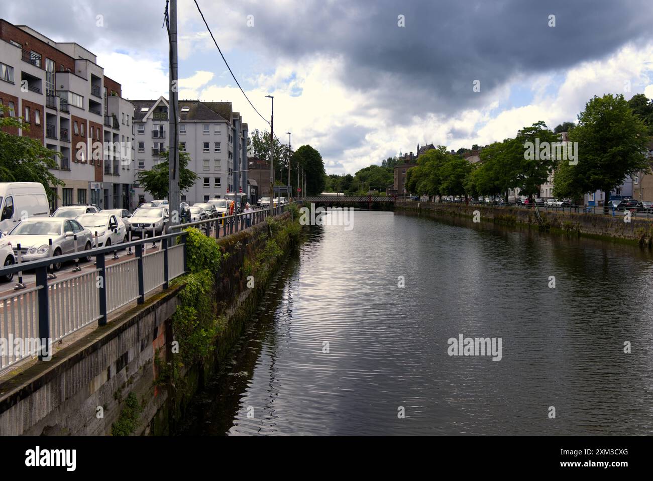 Cork, Ireland - River Lee from N. Gate Bridge Stock Photo