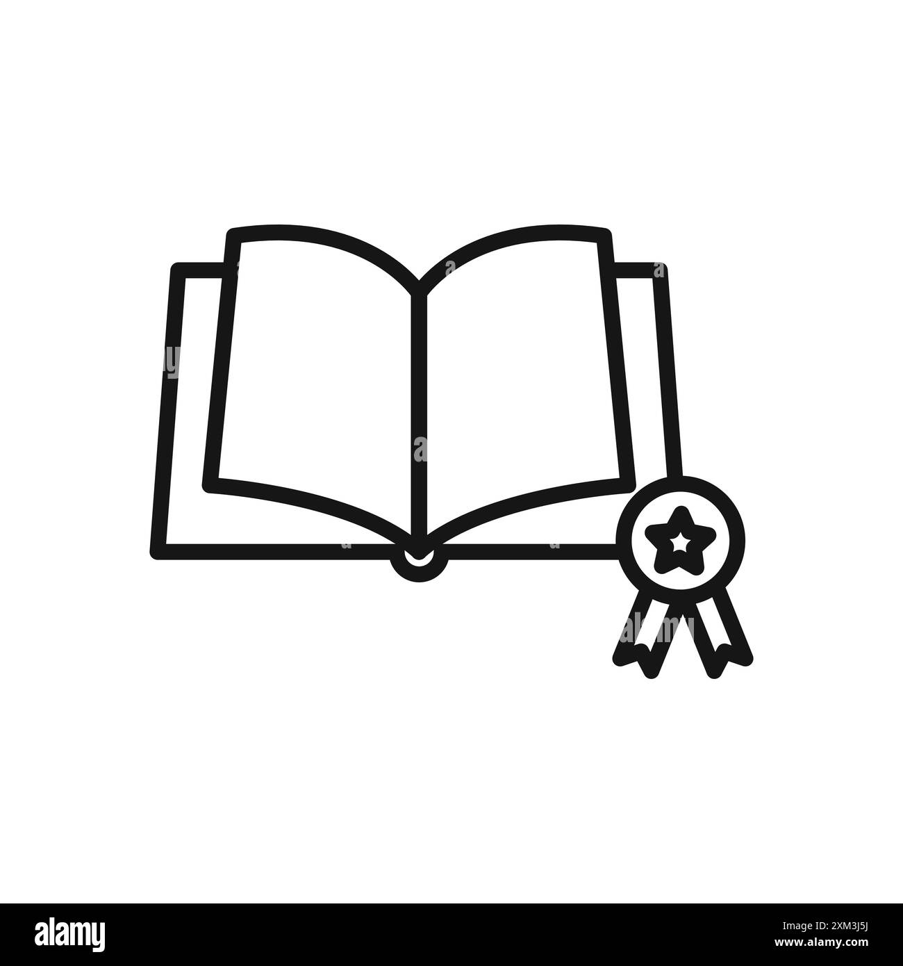 best seller book icon Black line art vector in black and white outline ...