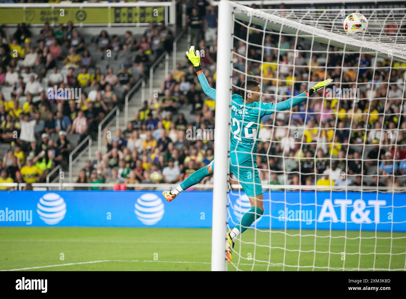 Columbus, Ohio, USA. 24th July, 2024. Liga MX defender Jesus Angulo of ...