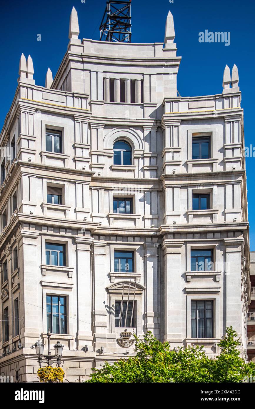 Close up of the Edificio De Correos building, an iconic structure in ...