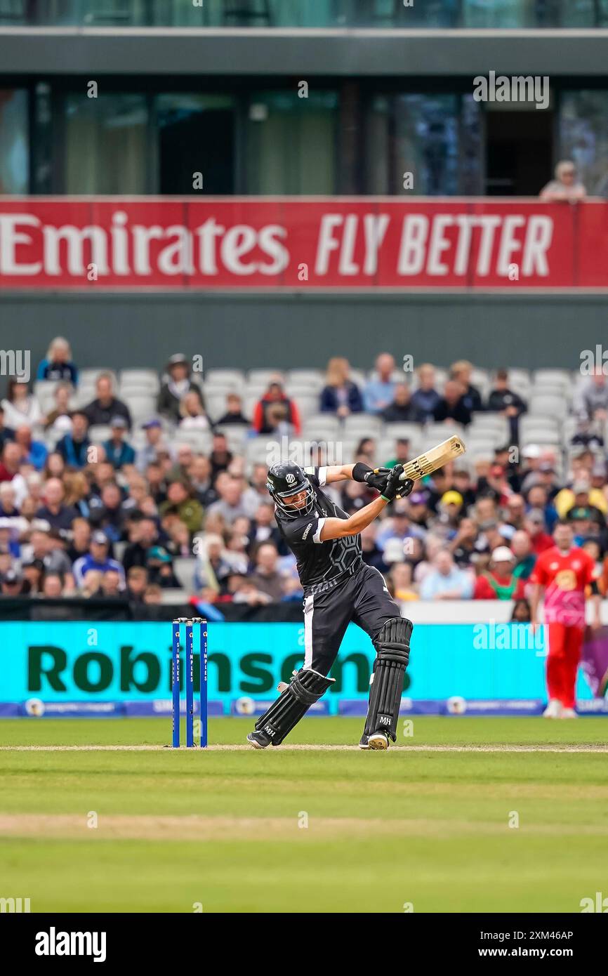 Jamie Gibling Old Trafford, Machester UK. Thursday 25th July, 2024. The Hundred ...