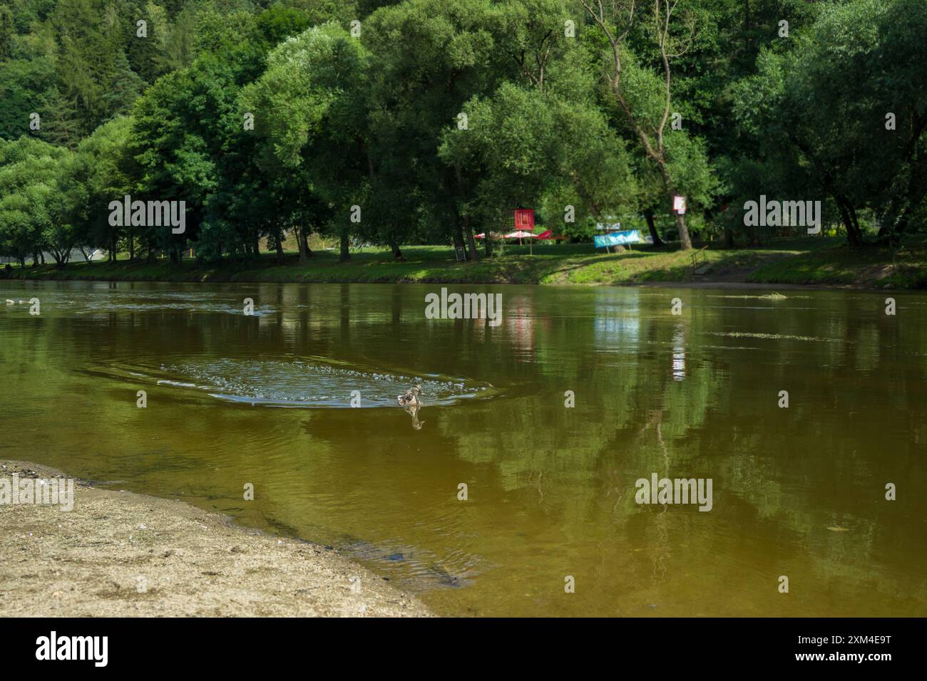 great getaway by the river Stock Photo - Alamy