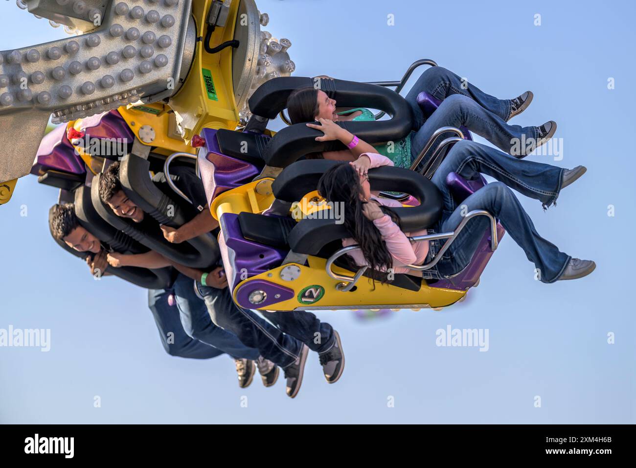 People taking a ride at the California Mid-State Fair Stock Photo - Alamy