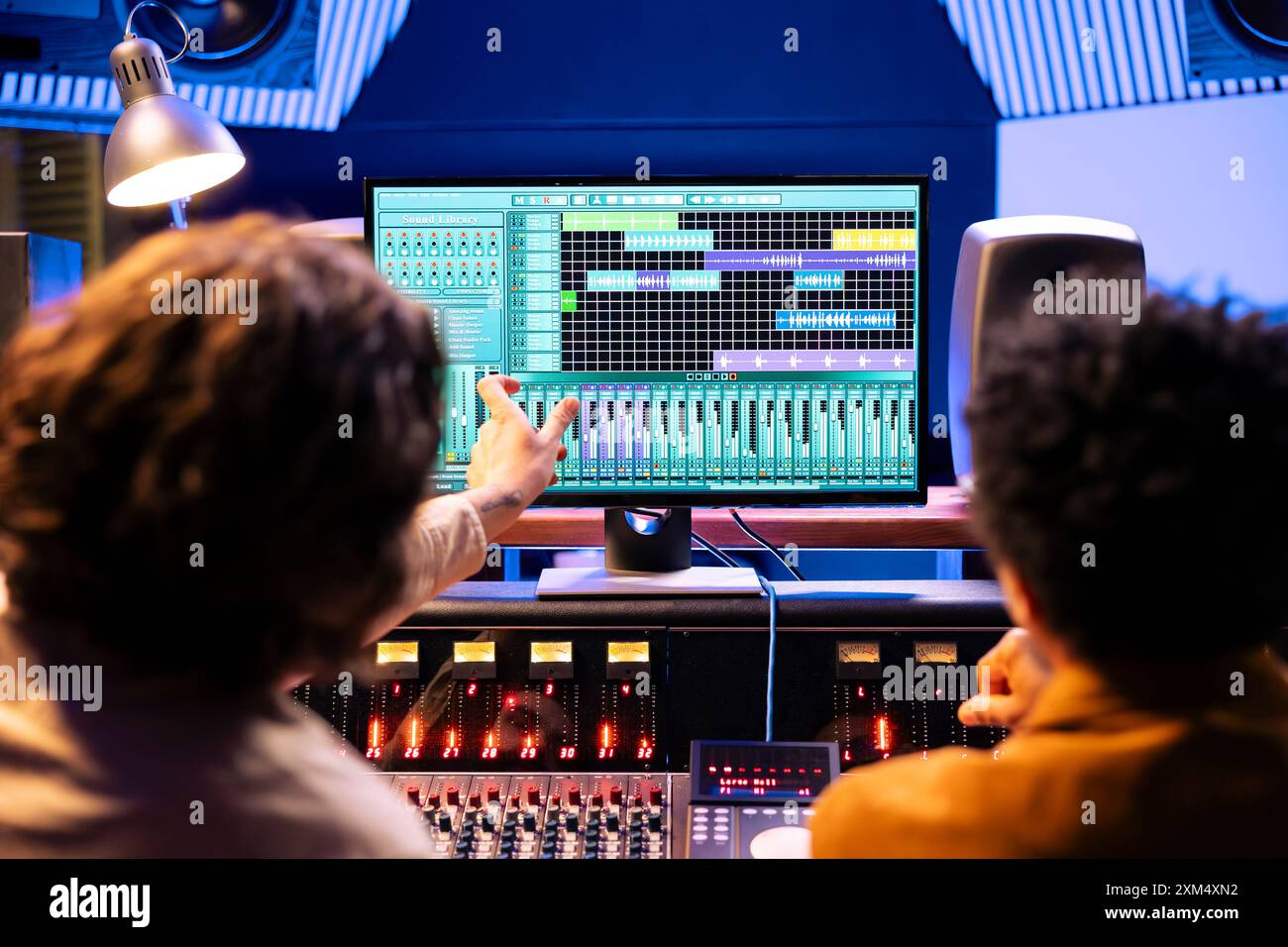 Singer expert mixing processing hi-res stock photography and images - Alamy