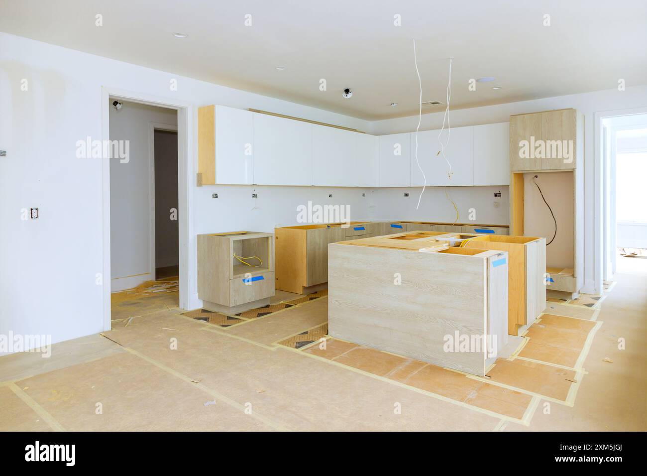 Curated visual reference: Fresh Look at Installing New Custom Kitchen Cabinet During Construction Of Home