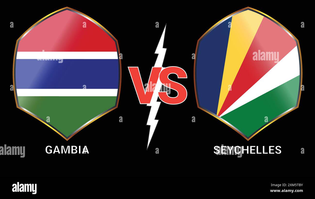 Seychelles gambia flag hi-res stock photography and images - Alamy