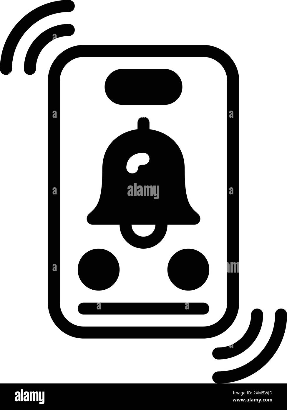 Ringtone icon vector vectors hi-res stock photography and images - Alamy