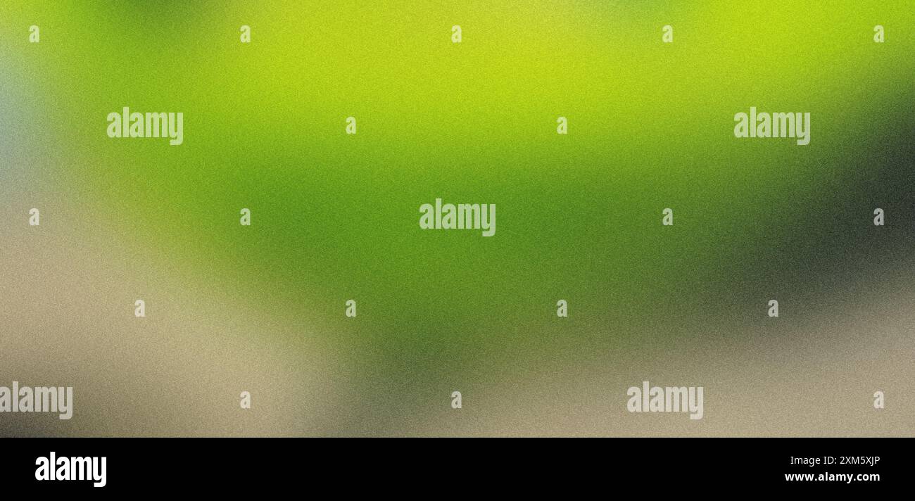Green and beige gradient background with a grainy textured surface Stock Photo