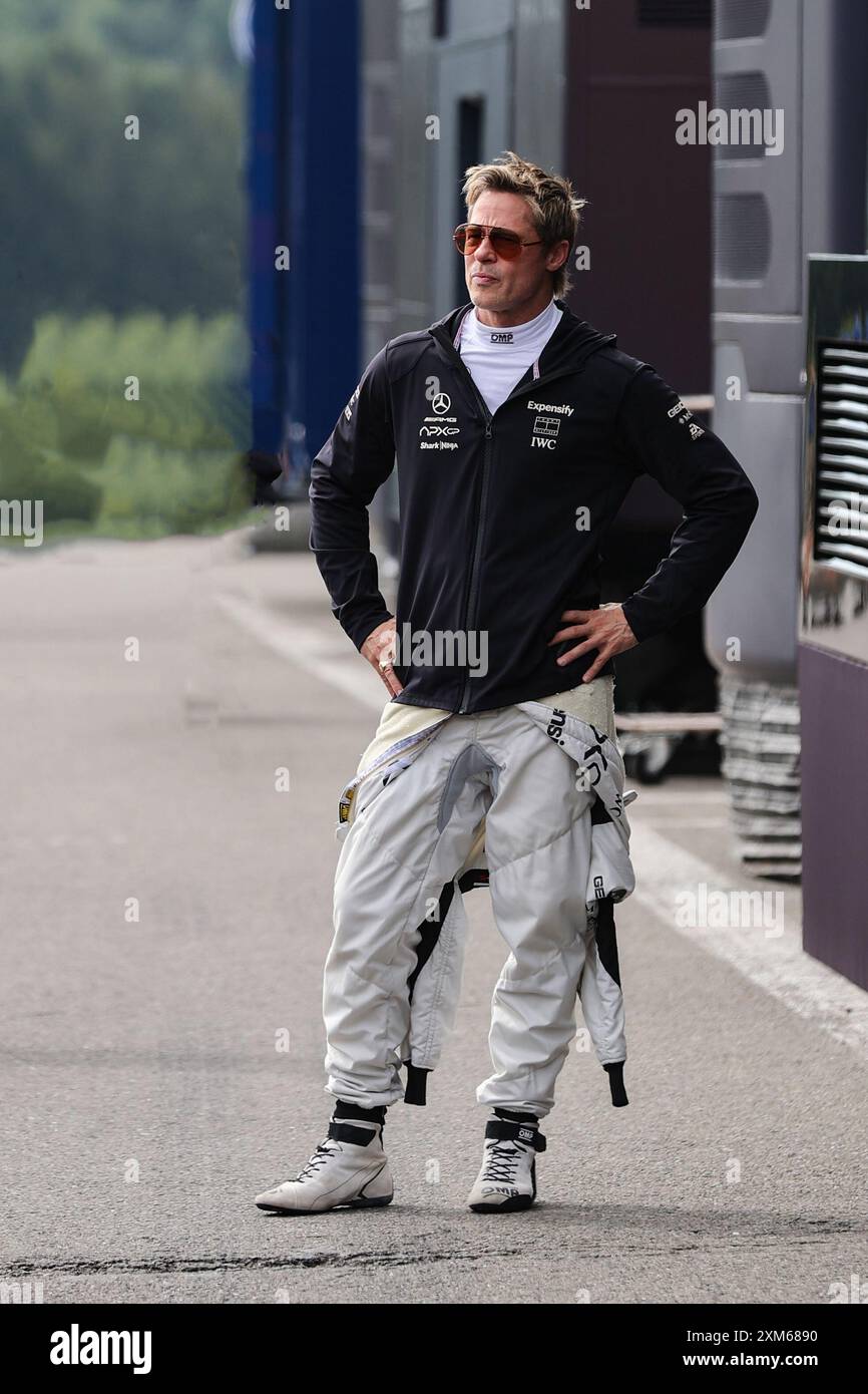 Belgium. 25th July, 2024. BRAD PITT USA) on the set of the movie "F1