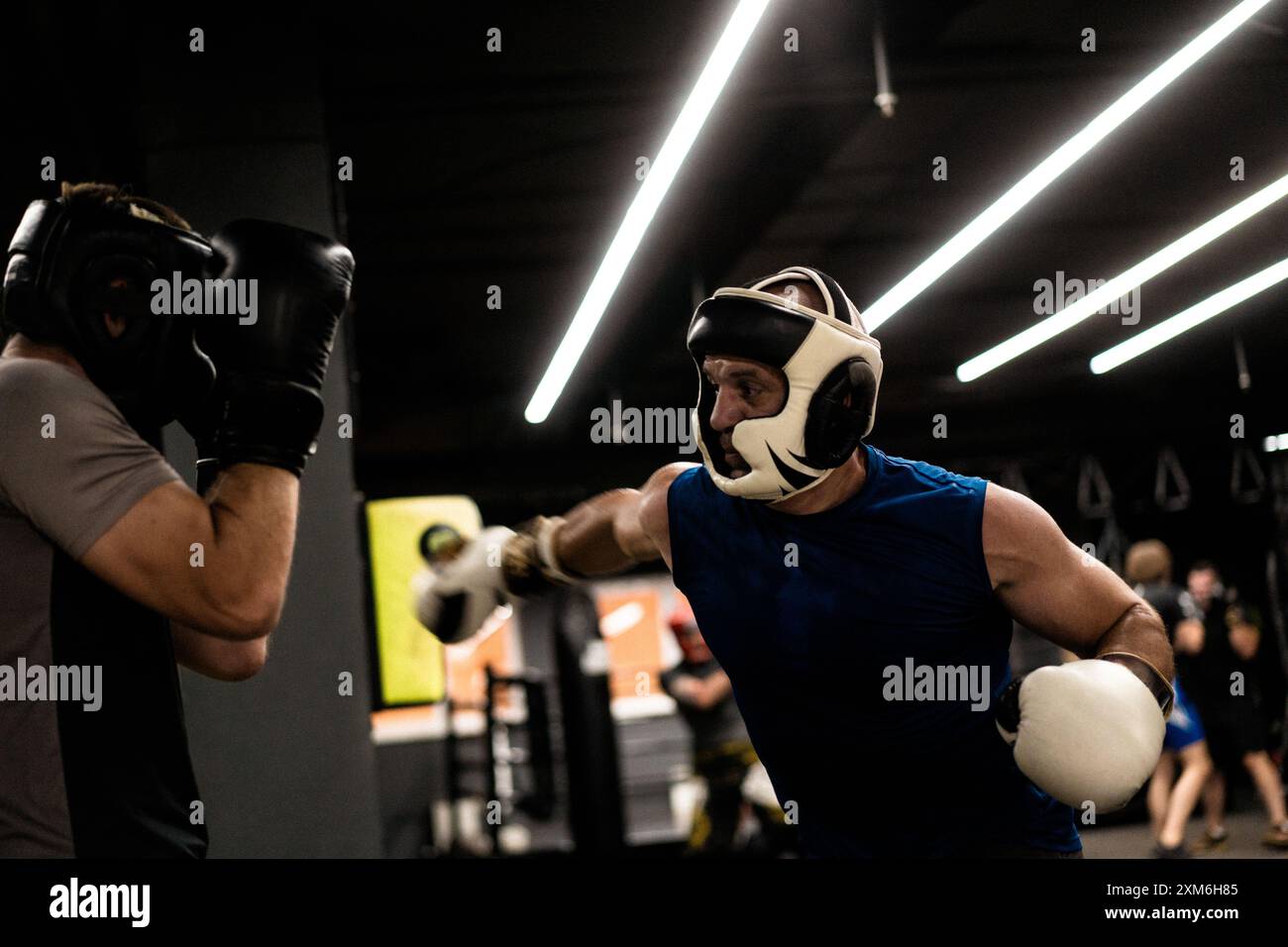 Two men boxers boxing hi-res stock photography and images - Alamy