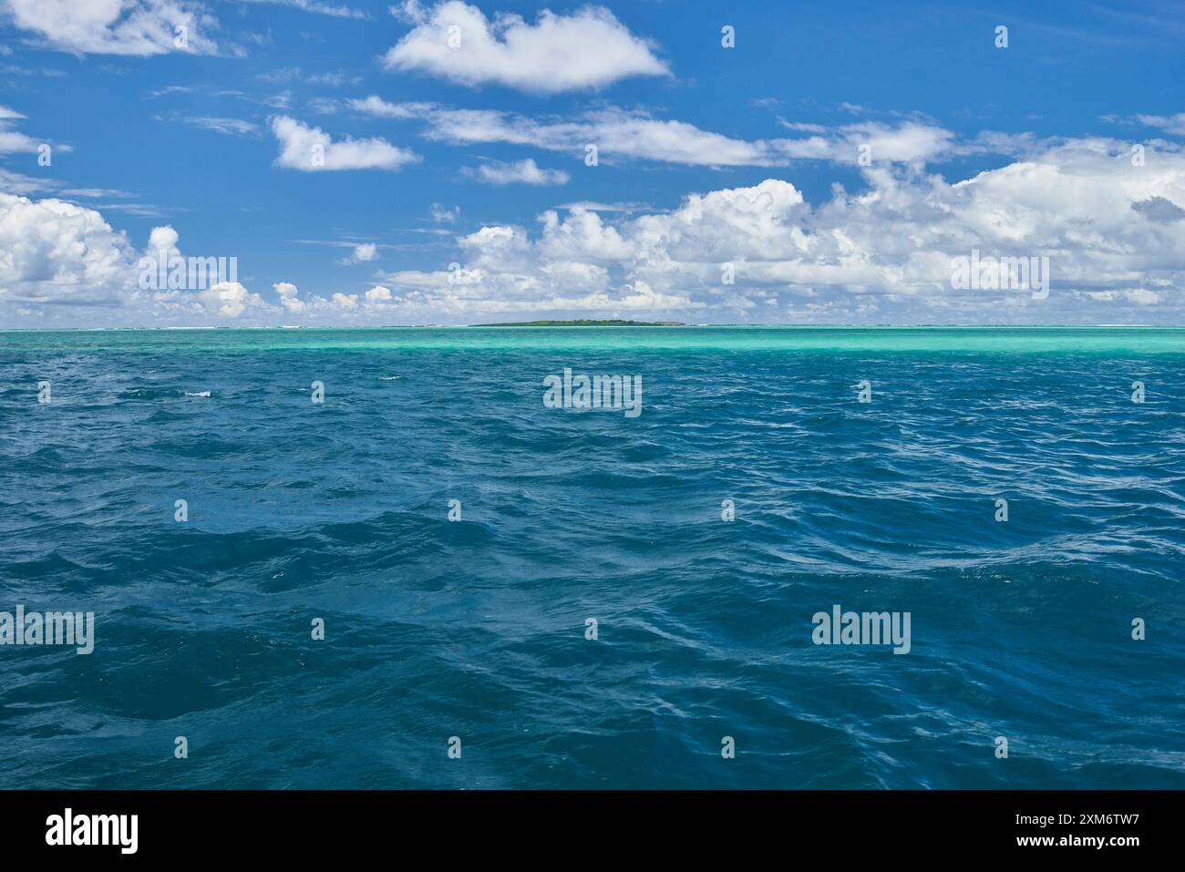 Africa, Mauritius Island, Indian Ocean, Lagoon and Island Stock Photo ...