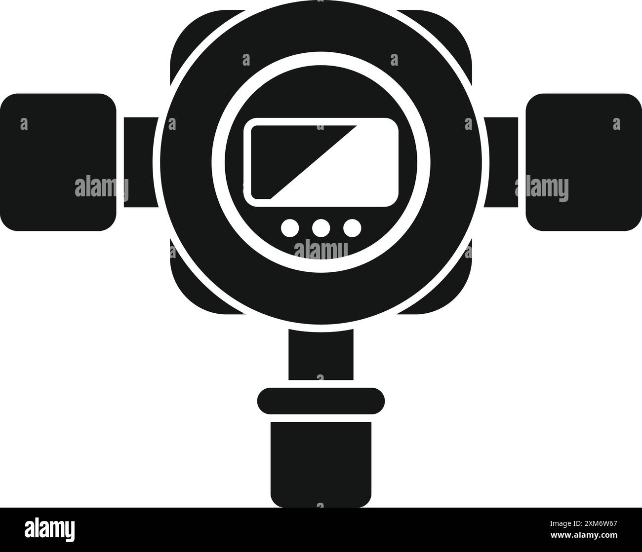 Measure numbers measurement digital water meter stock vector images alamy